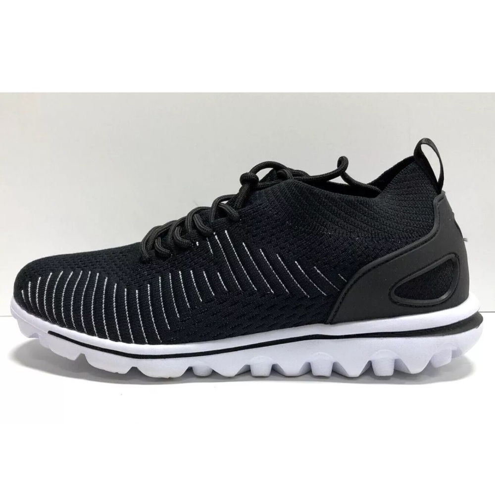 Propet Women’s TravelActiv Aviator Black Sneakers, Size 10 M